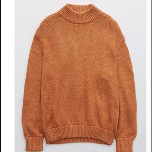 AERIE OH-SNOW-SOFT MOCK NECK SWEATER